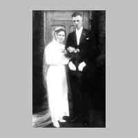 022-0541 Das Brautpaar Gustav und Anna Schlisio, geb. Mombrei im Jahre 1934.jpg